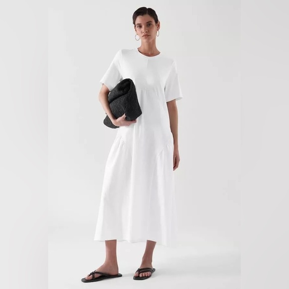 pleated t shirt dress